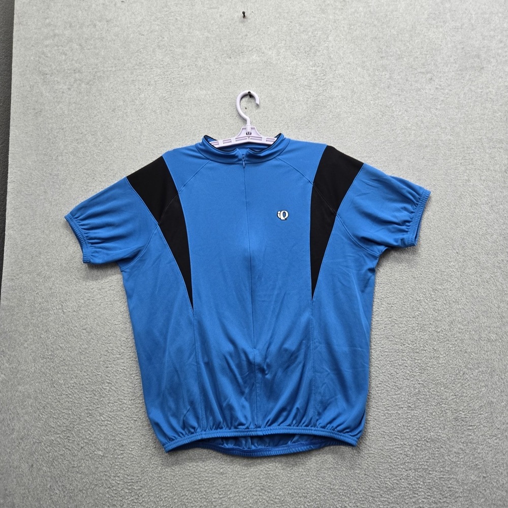 Pearl Izumi Men Jersey X-LARGE Blue Colorblock Cycling Zipper